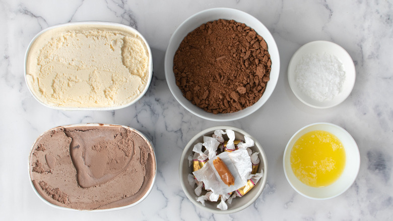 chocolate caramel ice cream cake ingredients