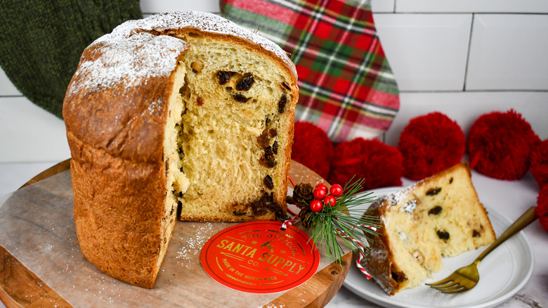 sliced chocolate-fig panettone