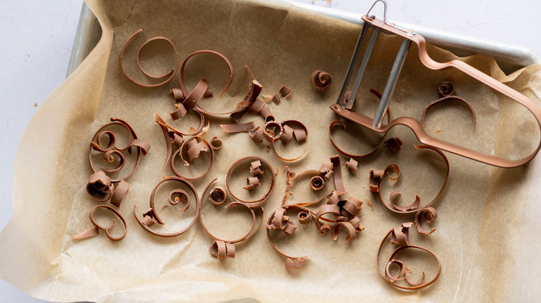 chocolate shavings for chocolate martinis