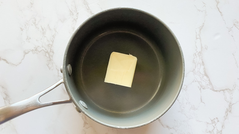 Butter in a sauce pan