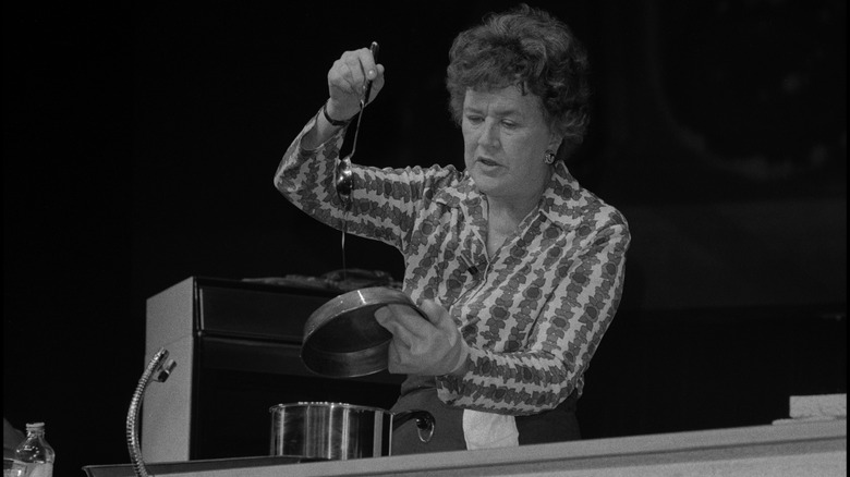 Julia Child cooking