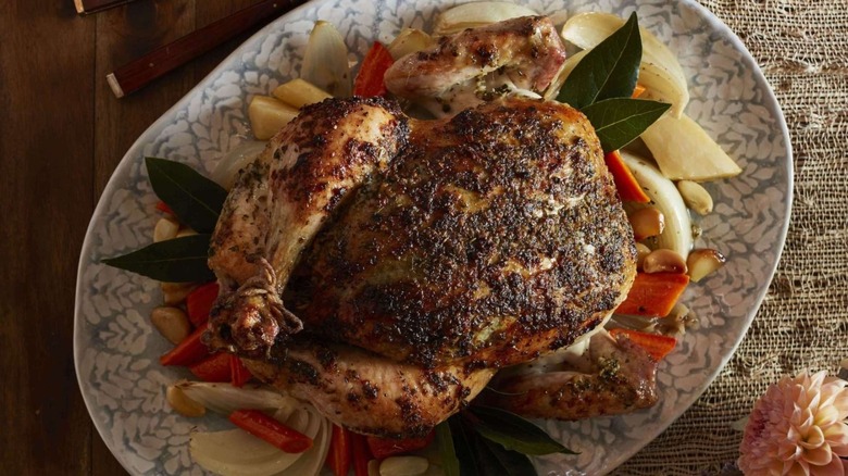 Chrissy Teigen's BTI Roast Chicken and Vegetables