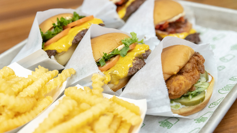 Shake Shack burgers and fries