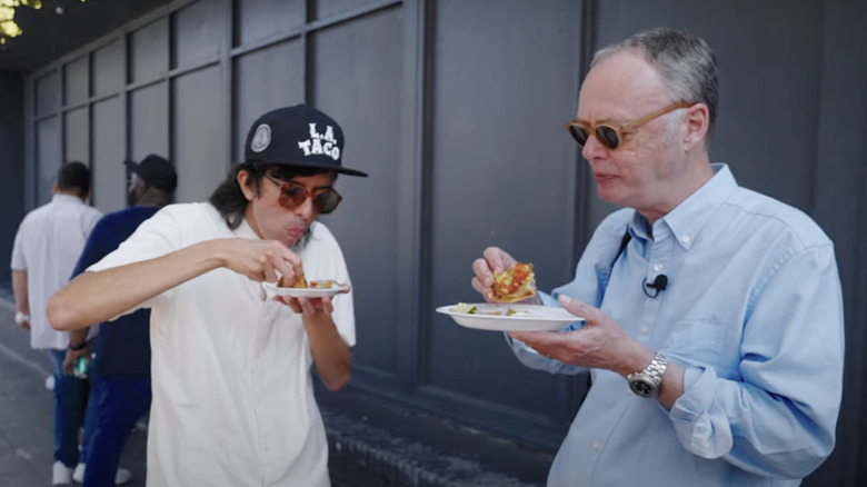 Christopher Kimball on set