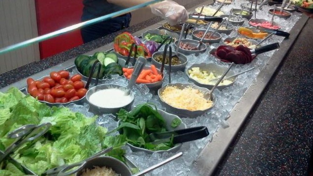 Chuck E. Cheese's Salad bar