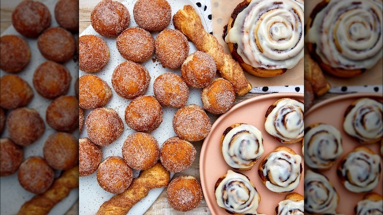 An assortment of pastries from Cinnabon