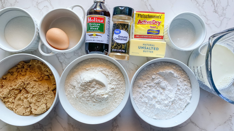 ingredients for cinnamon roll hearts