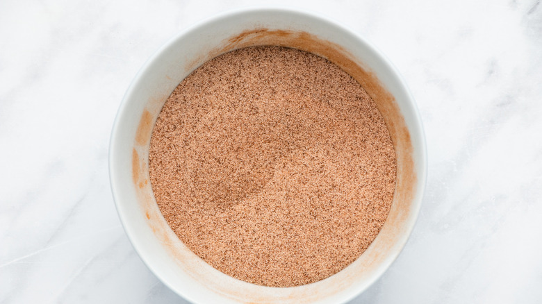 cinnamon sugar in bowl 