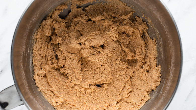 cookie batter in bowl