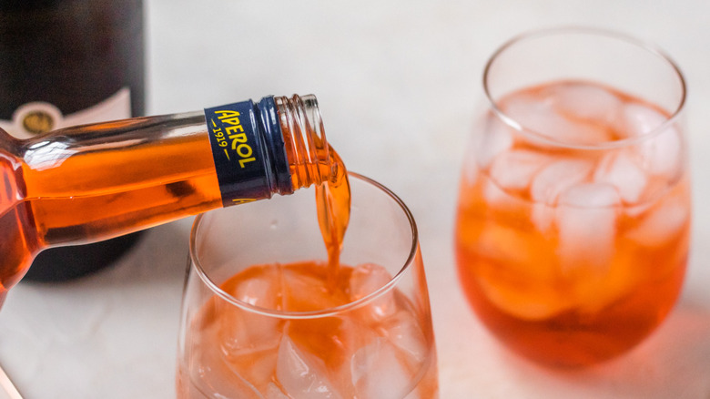 aperol in a glass 