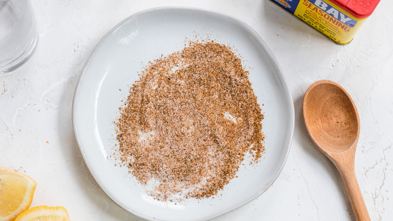 seasoning on a plate 