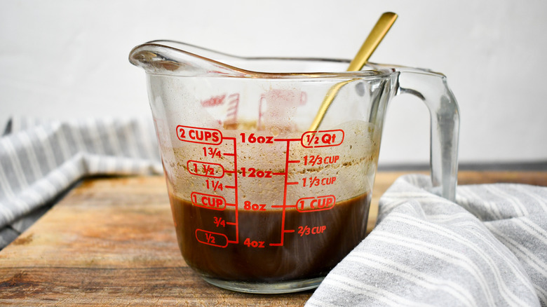 reduced braising liquid jus