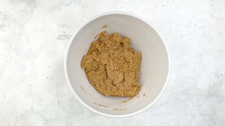 cupcake batter in bowl