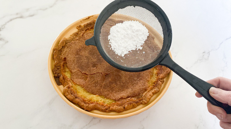 adding sugar to chess pie