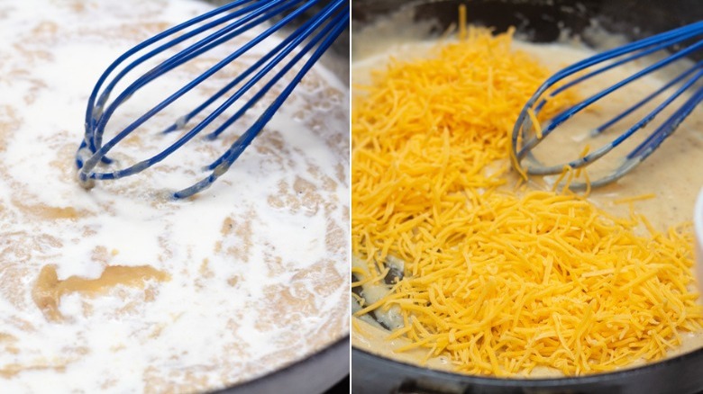 process for creating cheese sauce