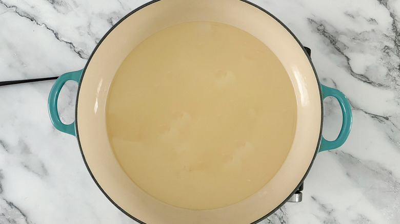 oil in large skillet