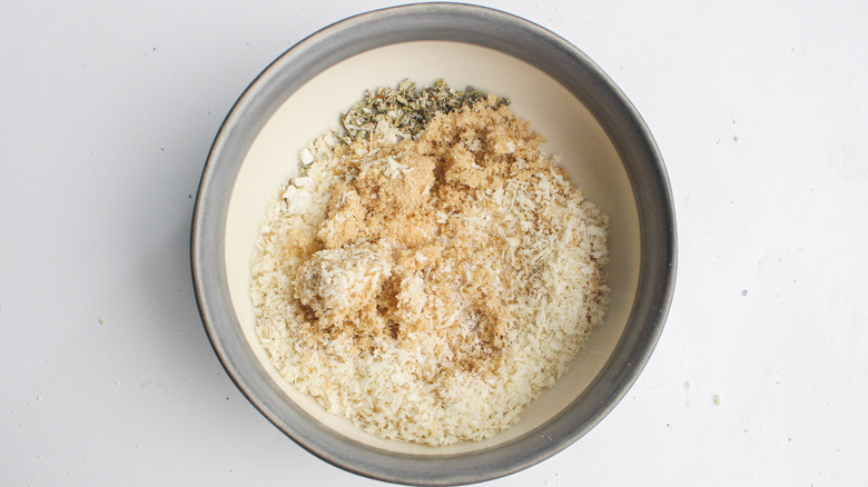 seasoned bread crumbs in bowl