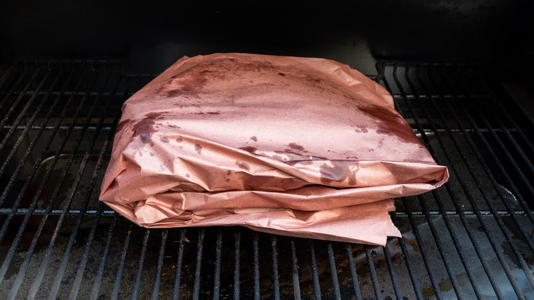 brisket wrapped in paper