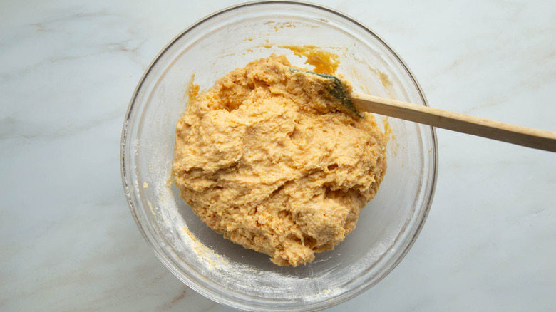 sweet potato cornbread batter