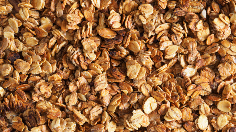 Close-up of granola cereal