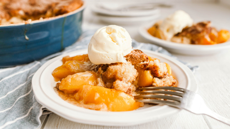 peach cobbler