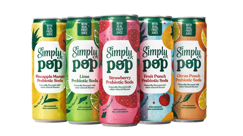 cans of Simply Pop in multiple flavors