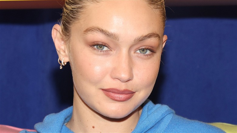 Gigi Hadid wearing earrings