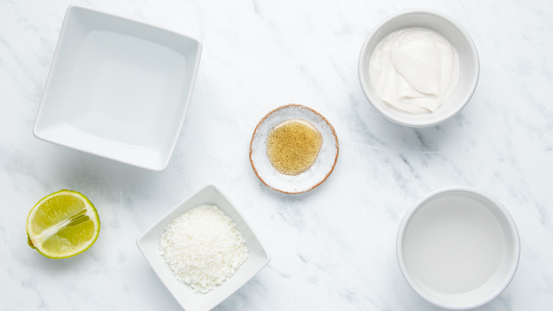 ingredients for coconut martinis