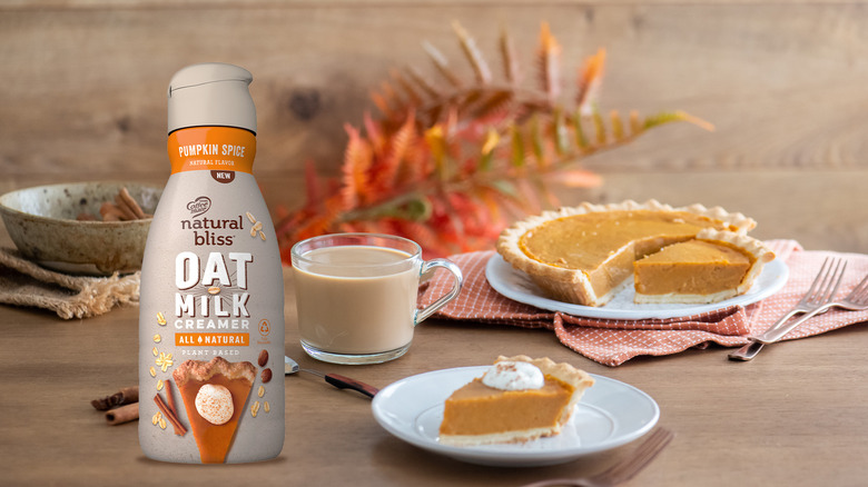 Coffee Mate pumpkin spice creamer with pie