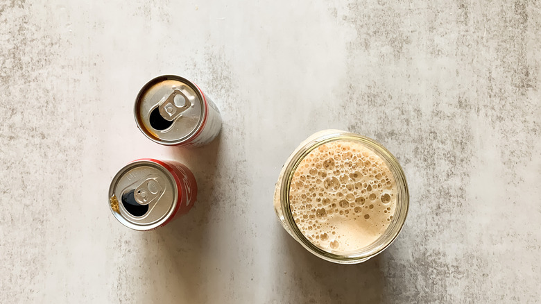 cold brew cola in jar