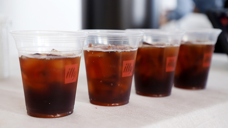 cups of cold brew coffee