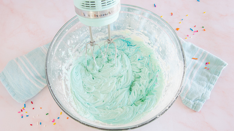 making frosting for cookie bars