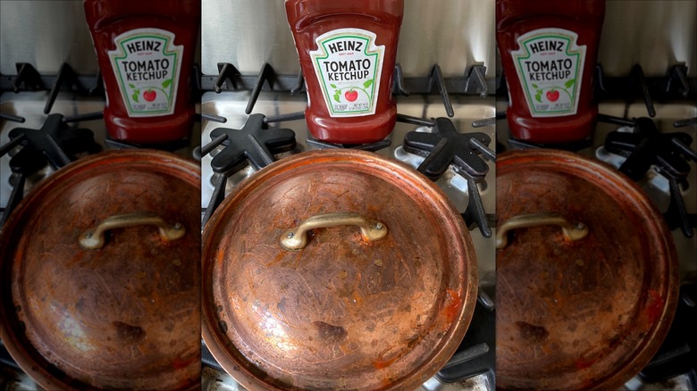 Ketchup as a copper cleaner 