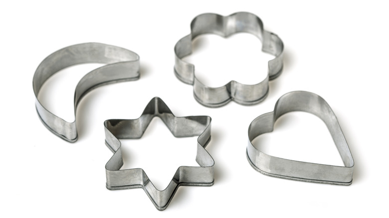 Different metal cookie cutters