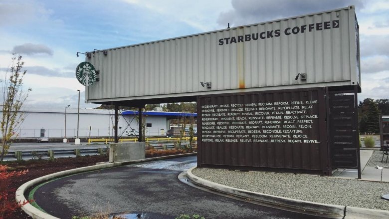 starbucks shipping container