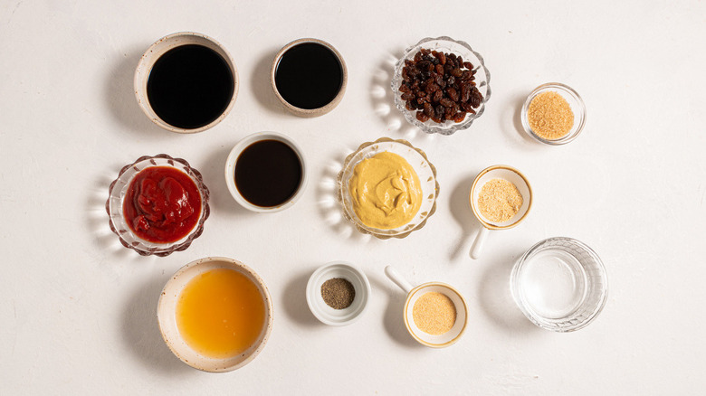 assorted condiments and seasonings