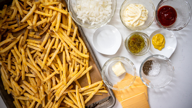 ingredients for animal style fries