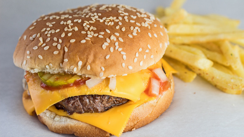 Copycat McDonald's Quarter Pounder with cheese