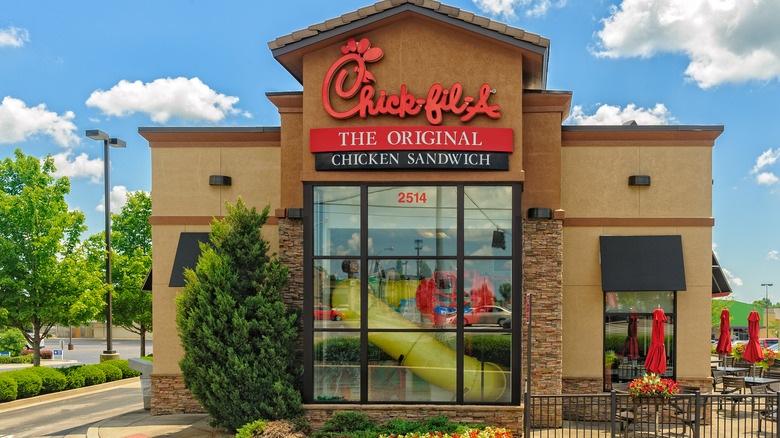 A Chick-fil-A restaurant