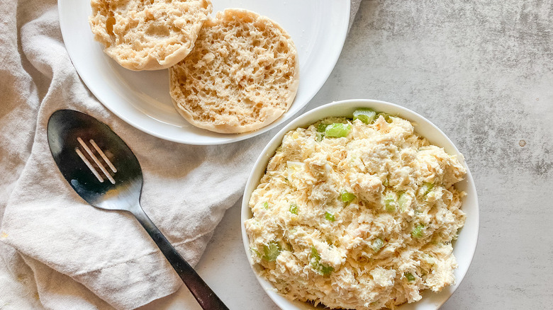 A serving of a copycat Chick-fil-A Chicken Salad