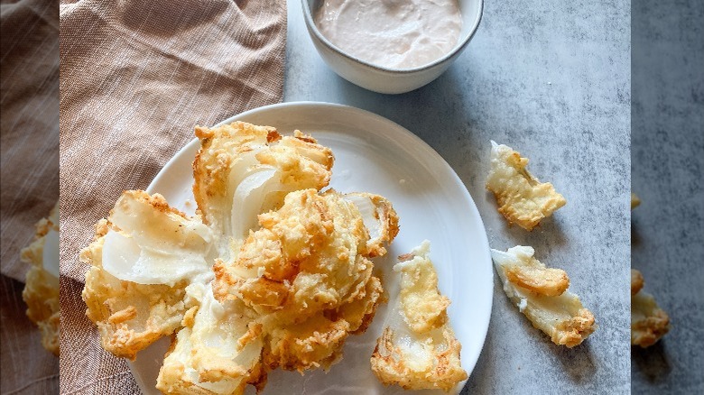 fried onion and dip