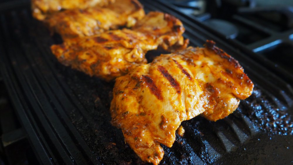 How to get grill marks for copycat Chipotle chicken recipe