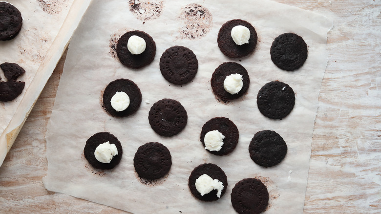 frosting on a cookie