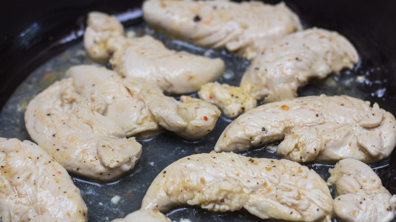 Copycat Cracker Barrel Chicken Tenders Recipe searing