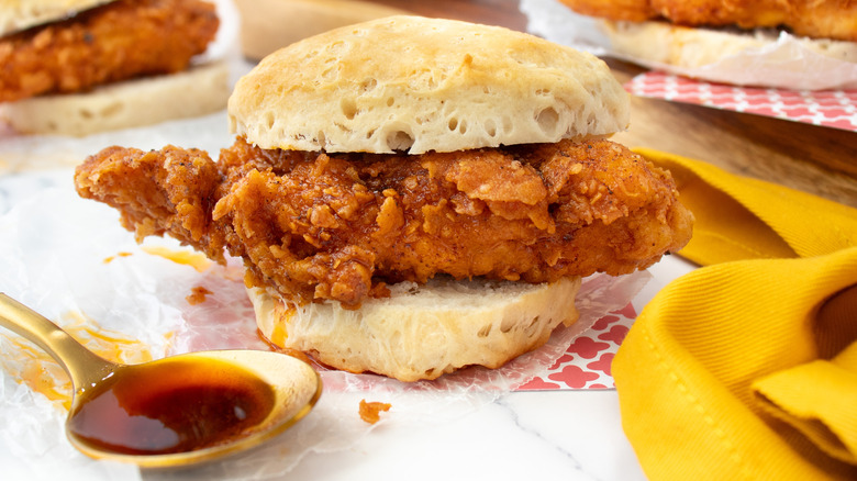 Nashville hot chicken biscuit