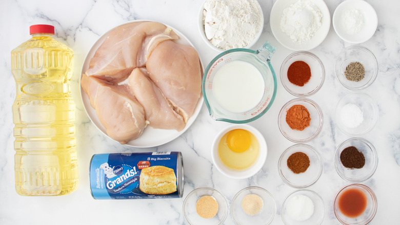 Hardee's Nashville hot chicken biscuit ingredients