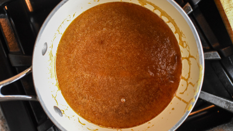 glaze in pan