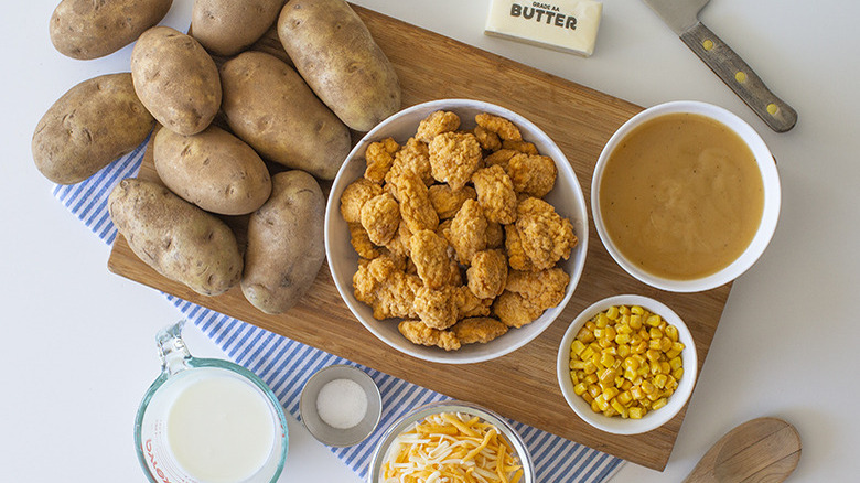 Ingredients for copycat KFC Famous Bowl