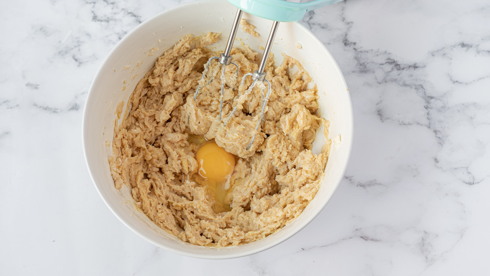 mixing cookie dough for copycat oatmeal cream pies