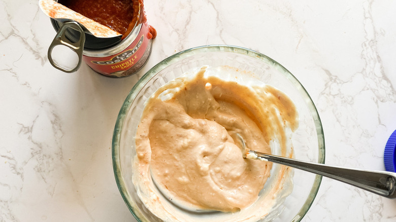 chipolte mayo sauce in bowl